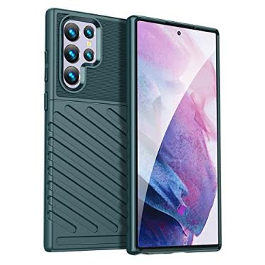 Imagem de Para Samsung Galaxy S22 Ultra S20 FE Capa de silicone macio para Samsung S21 S22 Plus Ultra A42 A12 A51 M51 S20 FE Capa, preto verde, para S22 Plus