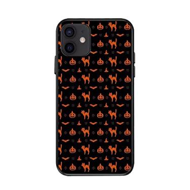 Imagem de TOGEI Capa para iPhone 14 Pro Max preta de Halloween com padrão de abóbora capa de telefone fina compatível com iPhone 12 13 11 Pro Max Mini XS X XR 6 7 8 14 Plus SE2 capa (iPhone13 Pro Max, cor 3)