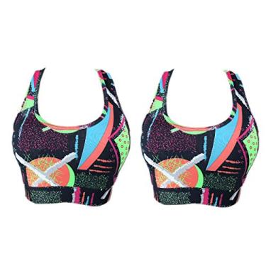 Imagem de kit 2 Top Com Bojo Nadador Suplex Liso Ou Estampado 28A-28A GG