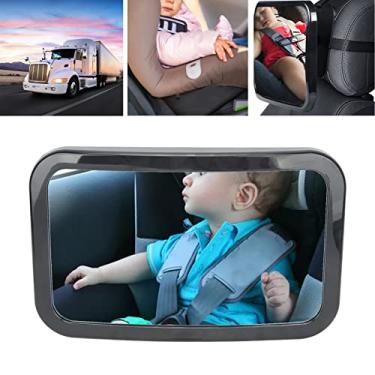 Imagem de Espelho de carro de bebê, espelho de assento de carro de monitoramento de segurança, espelho convexo rotativo de 360° à prova de estilhaçamento para bebês virados para trás