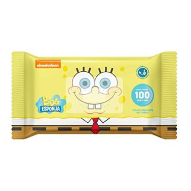 Imagem de Toalhinhas Umedecidas Bob Esponja com 100 Uni