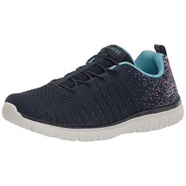 Imagem de Skechers Tênis feminino Virtue, Azul marinho/azul, 39