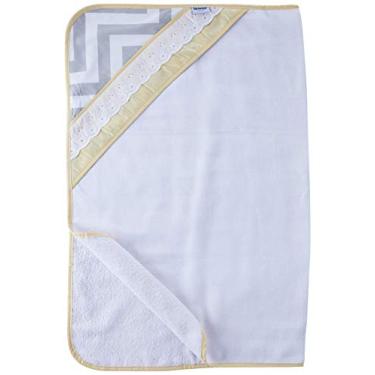 Imagem de Biramar Baby Toalha Felpuda Revet. Vies Bord. Ingles Brooklyn Chevron Cinza/Amarelo Amarelo