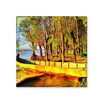 Imagem de Pedra adorna de tijolos vitrificados para fotografia de arca do litoral