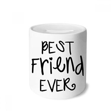 Imagem de DIYthinker Amizade Best Friend Ever Palavras Citações Dinheiro Caixa de Cerâmica Porta-Moedas Presente