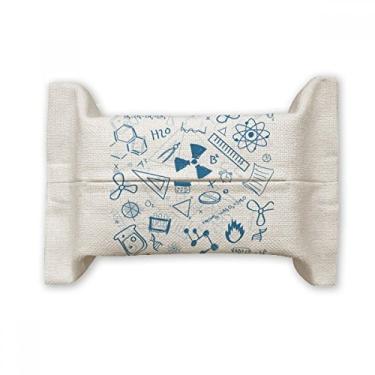 Imagem de Simple Strokes Style Physical Chemistry Symbol Face Tissue Paper Cover Holder Cotton Linen Bag