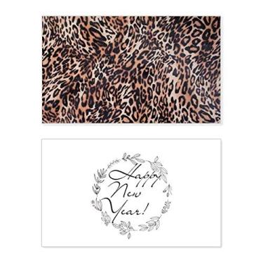Imagem de Pluma de leopardo, design abstrato, festival, ano novo, cartão de felicitações, mensagem de abençoar presente