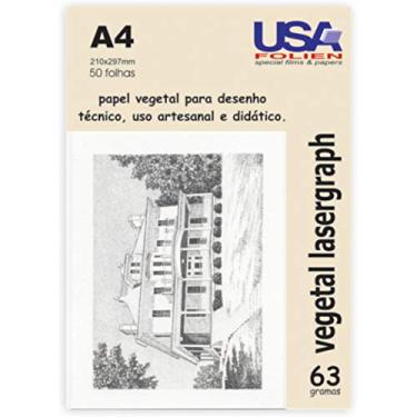 Imagem de Usa Folien 8083, Papel Vegetal, A4, 60 g, 210 x 297 mm, Multicor, Pacote de 50