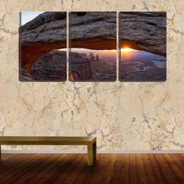 Imagem de Quadro Canvas 45X96 Pôr Do Sol No Vale De Pedras - Crie Life