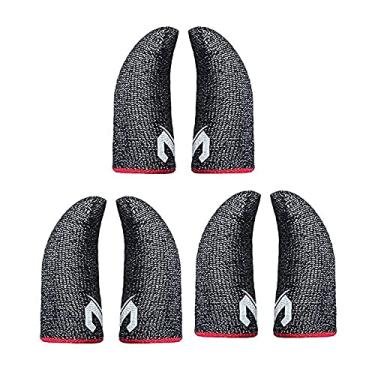 Imagem de Manga de dedo elástica com tela sensível ao toque, mangas de dedo para jogos, manga de dedo para controle de jogo móvel, berço de dedo antisuor respirável e sem costura para jogos de celular