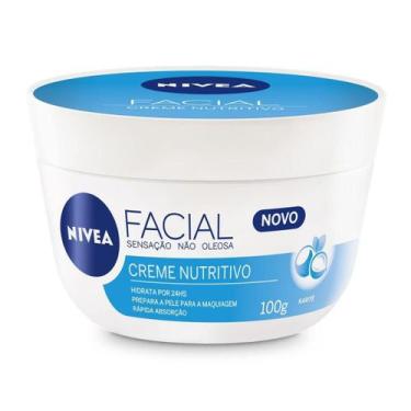 Imagem de Creme Hidratante Facial Nivea Nutritivo Primer Pré Maquiagem 100G