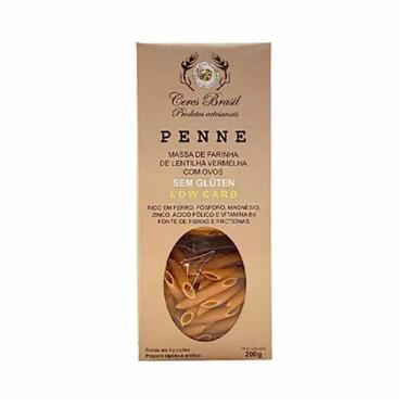 Imagem de Kit 6X: Macarrão Penne Lentilha Vermelha Sem Glúten Ceres 200g
