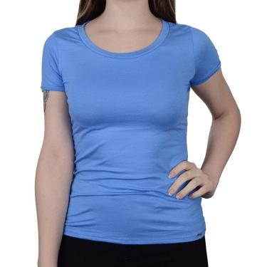Imagem de Camiseta Feminina Lunender Viscose Azul Water - 00369-Feminino