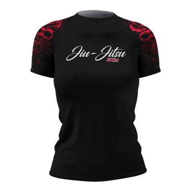 Imagem de Rash Guard Red Jiu Jitsu Feminina MC Atlética Esportes