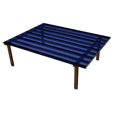 Imagem de Cobertura Policarbonato Alveolar 4,00m x 6,00m - Azul 4mm