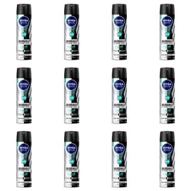 Imagem de Nivea For Men Black & White Fresh Desodorante Aerosol 150ml (Kit C/12)