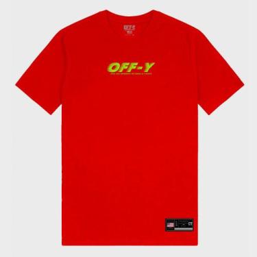 Imagem de Camiseta Streetwear Off-Y Green Logo Red - Off-Y