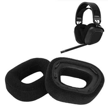 Imagem de Almofadas de Substituição Almofadas para Corsair HS80 RGB Headset, Noise Blocking Headphone Earpads, Espuma de Memória de Alta Densidade Soft Respirável Ear Pads para Corsair HS80