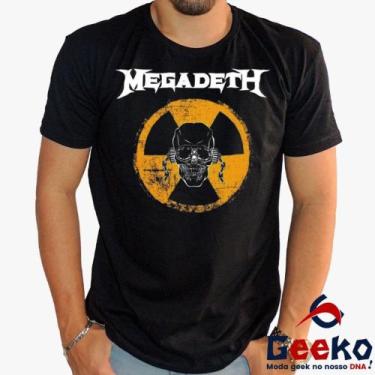Imagem de Camiseta Megadeth 100% Algodão Rock Geeko