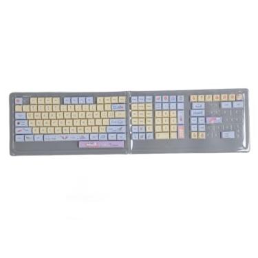 Imagem de Conjunto de Teclas PBT, Sheep Ice Versão Em Inglês 133 Teclas XDA Height Heat PBT Tema Teclado Keycap para 61 64 68 72 82 84 87 104 108 Teclas Teclados Mecânicos