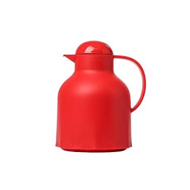 Imagem de Garrafa térmica térmica de café com isolamento térmico de camada dupla frasco a vácuo chaleira de café e chá pote de grande capacidade jarro de água quente para cozinha melhor presente 1L garrafa