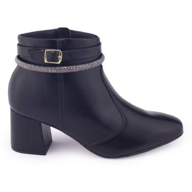 Imagem de Bota Feminina Beira Rio 9076.107 Casual salto bloco 7,5cm