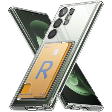 Imagem de Ringke Cartão Fusion [carteira transparente] compatível com Samsung Galaxy S23 Ultra 5G, capa traseira rígida com compartimento para cartão embutido capa de telefone para mulheres, homens -