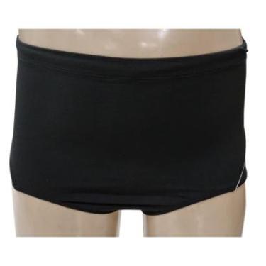 Imagem de Sunga Reta Masculina Forro Duplo Frente e Atrás Básica Preta Plus Size Tamanho Especial-Masculino