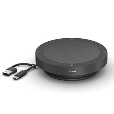 Imagem de Jabra Alto-falante portátil Speak2 40 – 4 microfones com cancelamento de ruído, alto-falante portátil de alcance completo de 50 mm, áudio de banda larga e conexões USB-A e USB-C – Certificado para