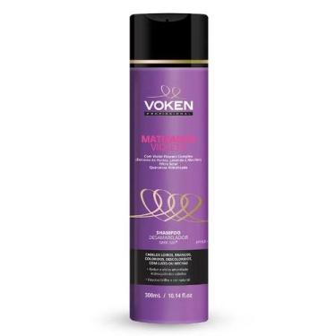 Imagem de Shampoo Desamarelador Matizador Violeta Shampoo 300ml Voken