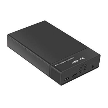 Imagem de Tccmebius Gabinete de disco rígido externo USB 3.0 para estação de ancoragem SATA I/II/III de 2,5 polegadas de 3,5 polegadas, até 10 TB, suporta UASP e função de suspensão automática, sem ferramentas (TCC-S863)