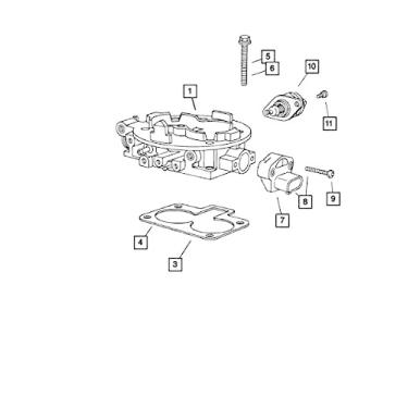 Imagem de Mopar 4874373AB Válvula de controle de ar ocioso de injeção de combustível