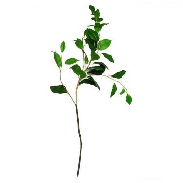 Imagem de Folha Verde Real Toque Artificial Permanente 83cm Flor Arte