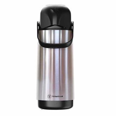 Imagem de Garrafa Térmica De Pressão 1 Litro Inox Lumina