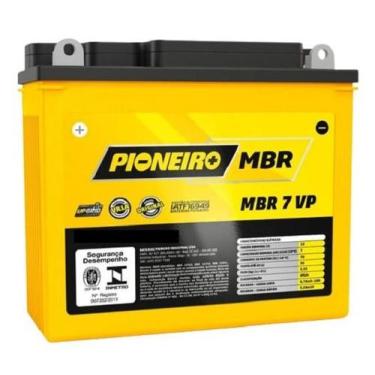 Imagem de Bateria Moto 7Ah MBR 7 VP PIONEIRO CBX 200 STRADA 1993-2002, MBR 7 VP