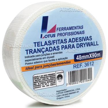 Imagem de Fita Telada Adesiva Para Drywall 48mm X 90m Parede Trincas Parede Gess
