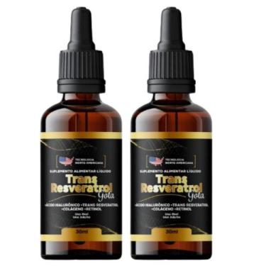 Imagem de 2 Frascos - Trans Resveratrol Americano + Ácido Hialurônico + Verisol