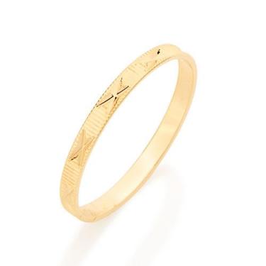 Imagem de Aliança de casamento fina e noivado banhado ouro 3x 24k 18k e 22k rose