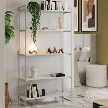 Imagem de Estante Industrial Multiuso Guaecá 180x95 Branco - ASTURIAS