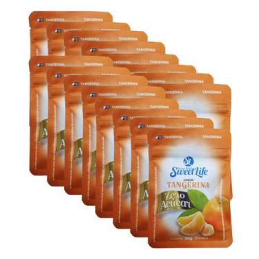 Imagem de Display Com 16 Sachês Bala Tangerina Diet Zero Açucar 20g - Sweet Life