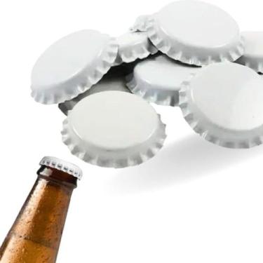 Imagem de Kit 100 Tampas Tampinhas PRY OFF para Garrafas Engarrafamento Cerveja 