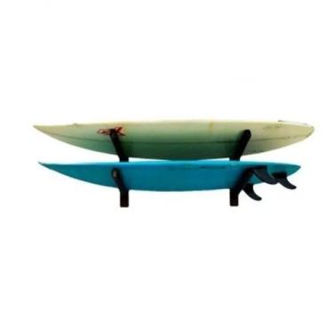 Imagem de Suporte De Parede Para 2 Pranchas De Surf Rack De Madeira - Santo Rack