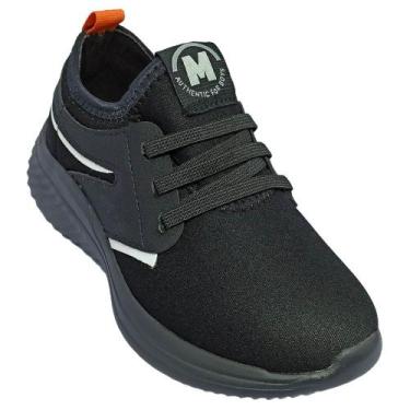 Imagem de Tênis Molekinho Neoplex Infantil Masculino, Preto, Branco, 36