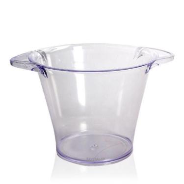 Imagem de Balde De Gelo Acrílico 5L - Krystalon, Transparente, Acrilico, 5l