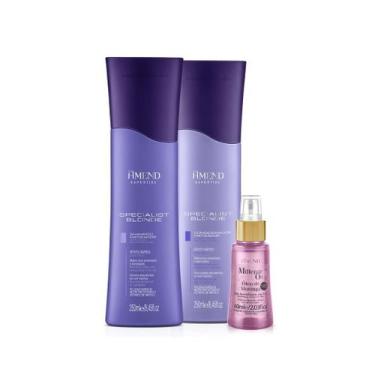 Imagem de Amend Expertise Specialist Blonde Sh 250ml + Cond 250ml + Millenar Oil