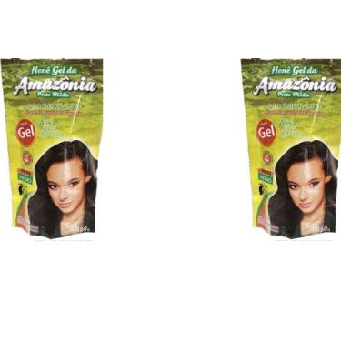 Imagem de Hene em gel amazonia 180gr pouch preto medido (preto natural) - DIVINA