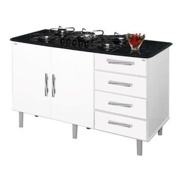 Imagem de Balcao Ideal Para Cooktop De 5 Bocas 4 Gavetas Bra / Marm - PASSE BEM