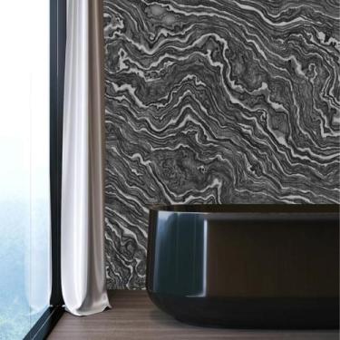 Imagem de Papel de Parede Mármore Gwyllion Cinza ou Marrom - Rolo com 10 Metros 