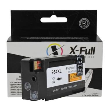 Imagem de Cartucho de Tinta Compatível para 954xl 954 Marca X-Full para Impressora Pro 7720 7740 8210 8710 8720 8730 (Preta Pigmentada, 50 ml)