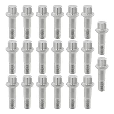 Imagem de AUTOKAY Conjunto de 20 porcas de parafuso de roda adequado para Mercedes W220 W204 W164 W251 M14-1.50 Parafuso de roda 0009905307